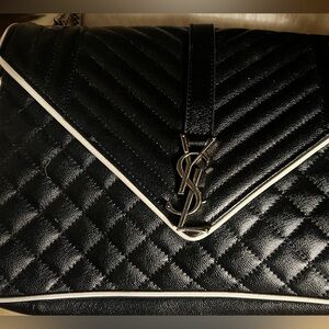 Yves Saint Laurent Black Quilted purse